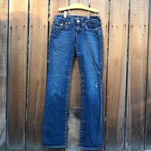 TrueReligion bootcut blue dist denim jeans 26S